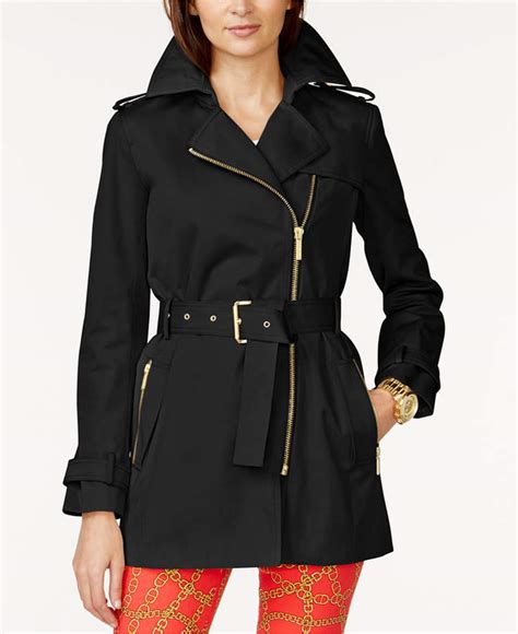 michael kors belted coat sand|michael kors belt coat.